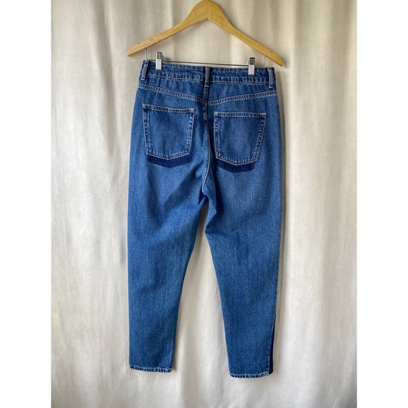 Topshop Mom Jeans with Stripe/Pocket Detail - Picture 4 of 6